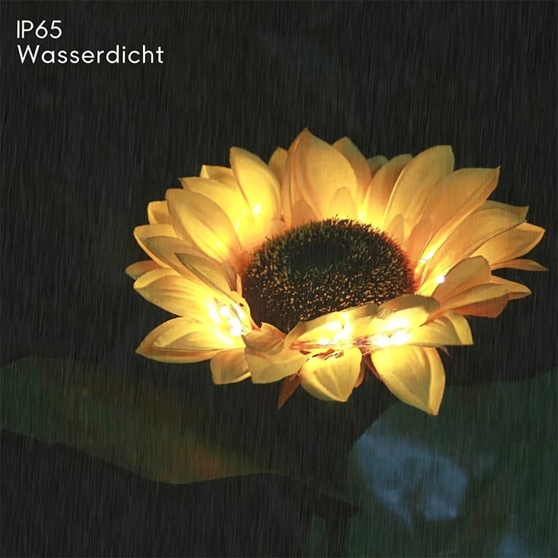 solarbetriebene Sonnenblumen-Leuchten