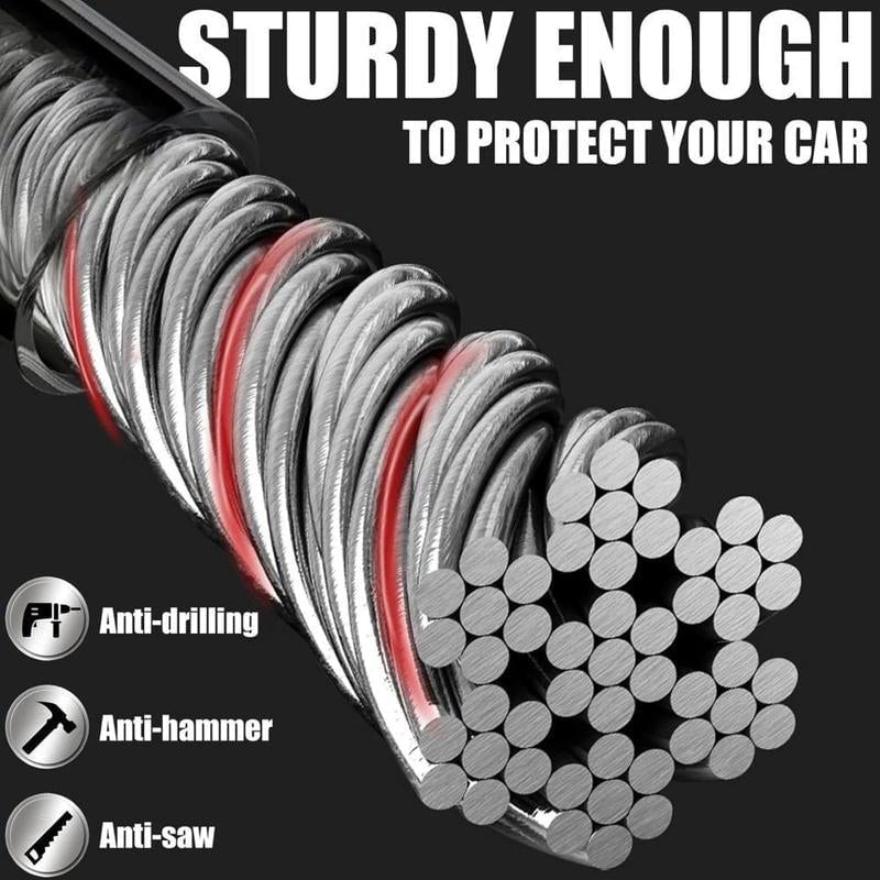 Steering Wheel Lock, Universal Anti Theft Car Device Prevention with 2 Keys