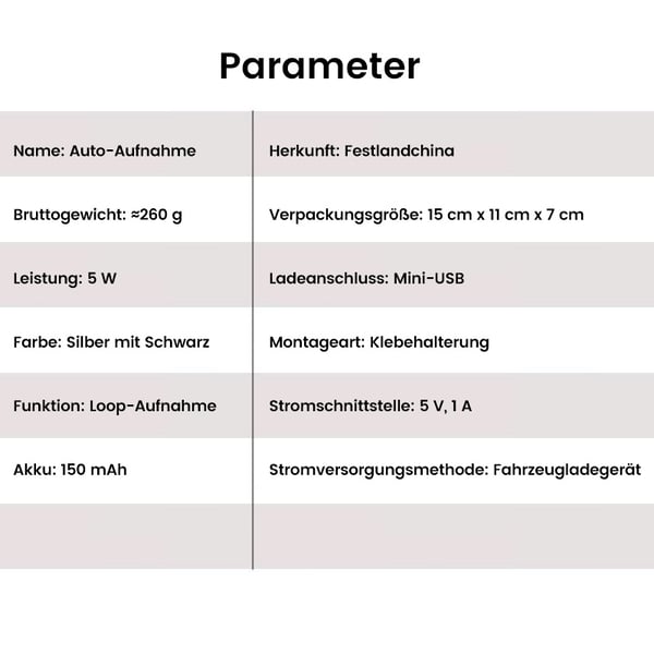 Front- und Rückfahrkamera