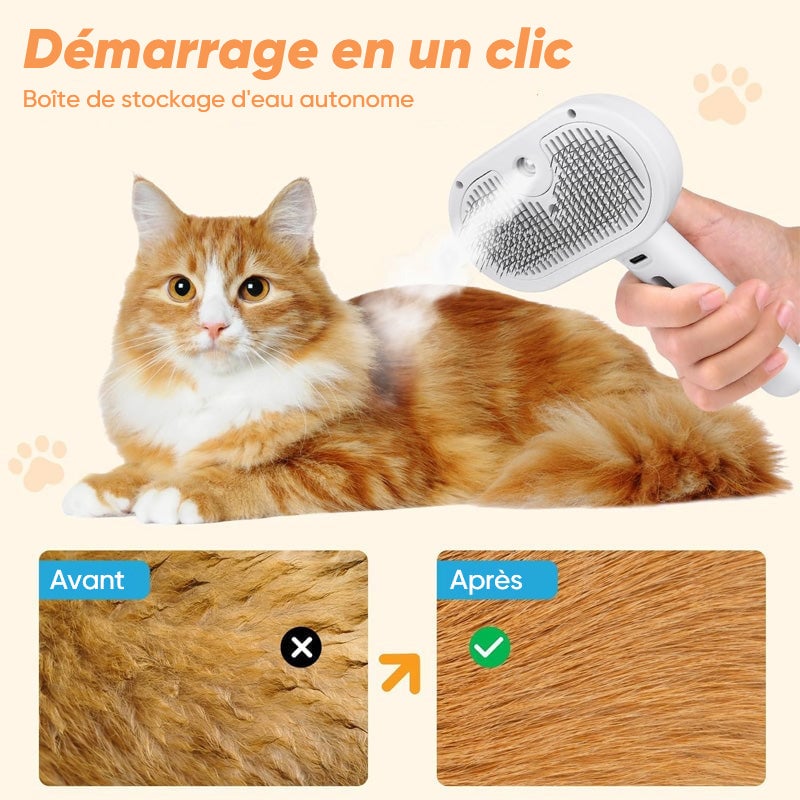 Peigne épilatoire en spray pour animaux de compagnie