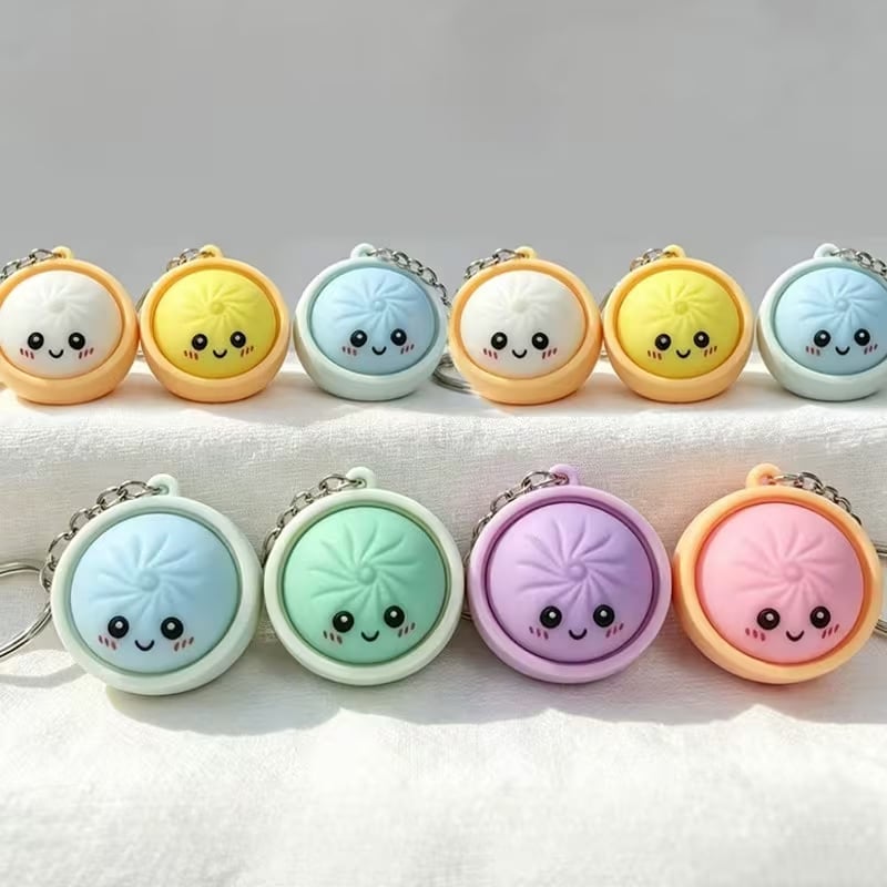 Cute Mini Dumpling Keychain🍴