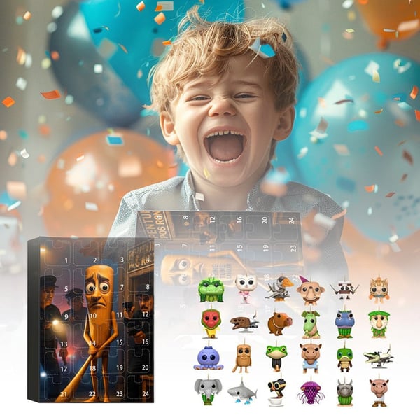 24 Pcs Advent Calendar Acrylic Figures