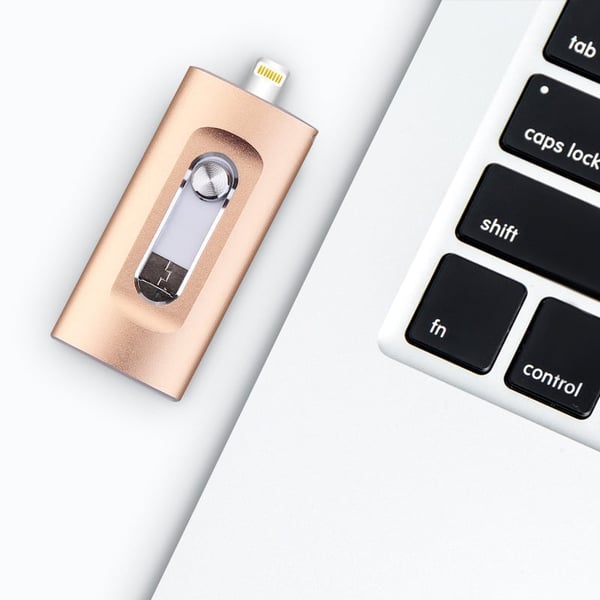 3-in-1 High-Capacity USB Drive with Fingerprint Security