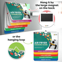 sakerplus Air Fryer Cheat Sheet Magnets Cooking Guide Booklet