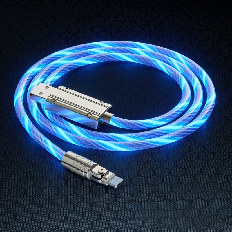 Rotating head streamer data cable