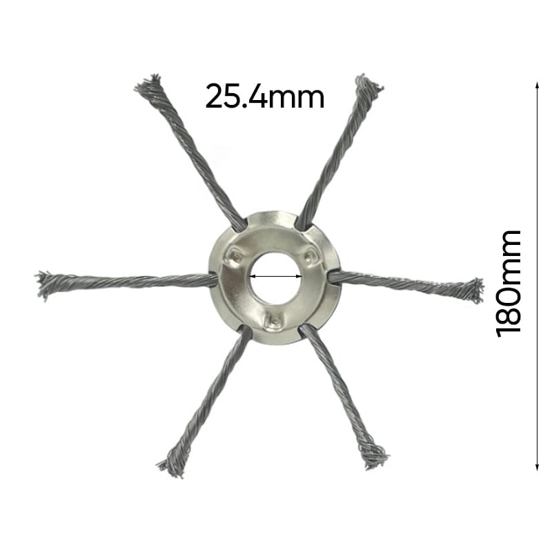 6 inch Steel Wire Brush Cutter Trimmer Head