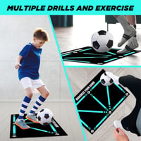 Silent Non-Slip Soccer Training Mat for All Levels