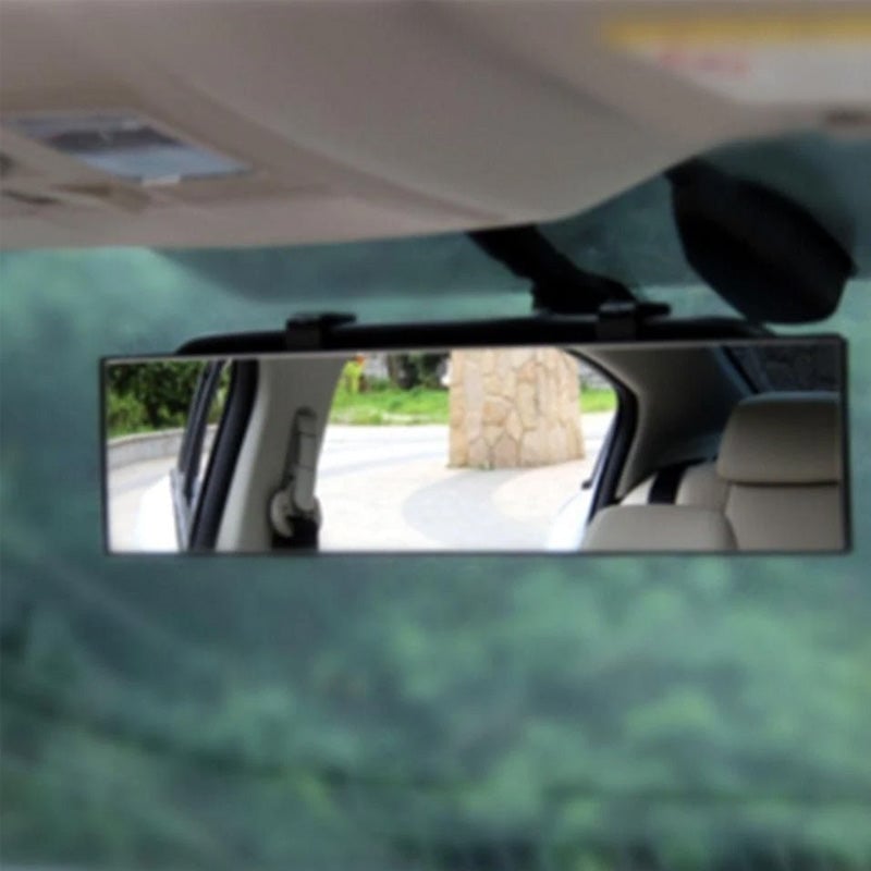 Wide-Angle Curved Rearview Mirror for Car Interior