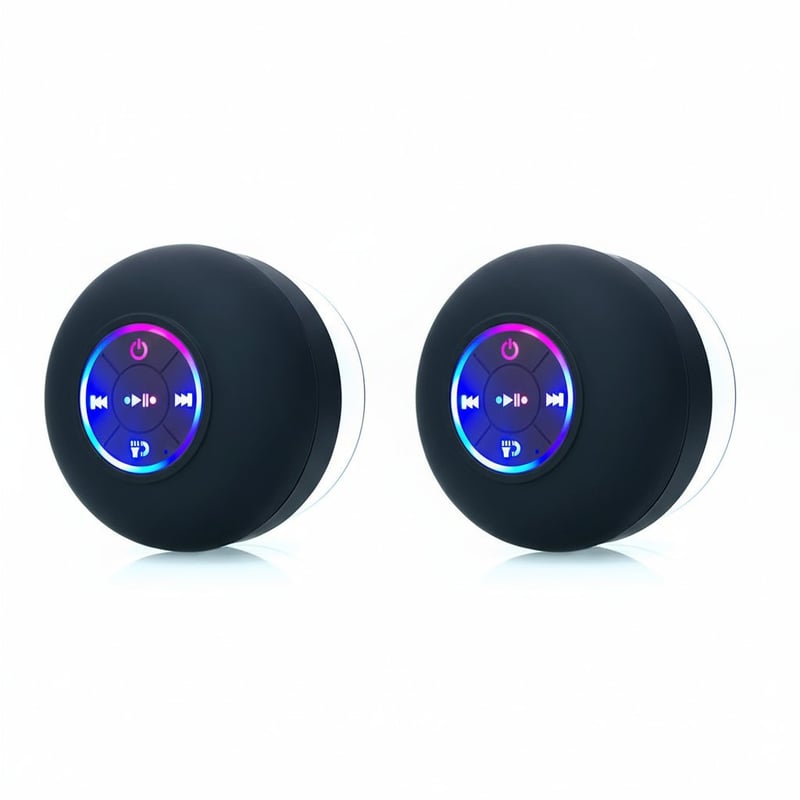 Mini Bluetooth Shower Speaker With Led Light