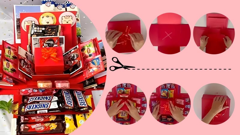 Easy assembly of the explosion box