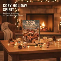 2026 Highland Cow 24-Day Advent Calendar Blind Box Set