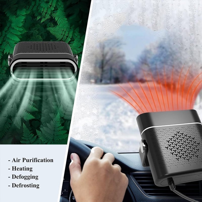 Sakerplus 12V Portable Car Heater Fan