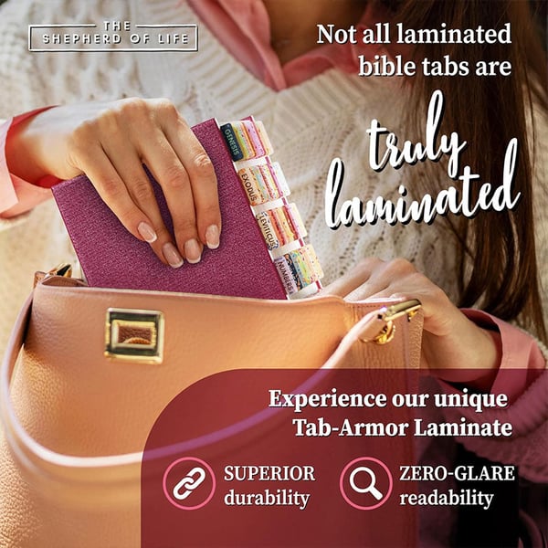 🌸Floral Bible Tabs 66 Peel-and-Stick