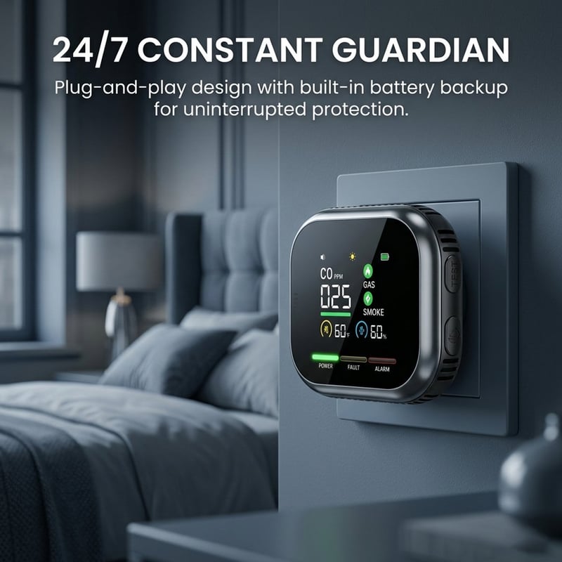 🛡️6-in-1 Combustible Gas Detector
