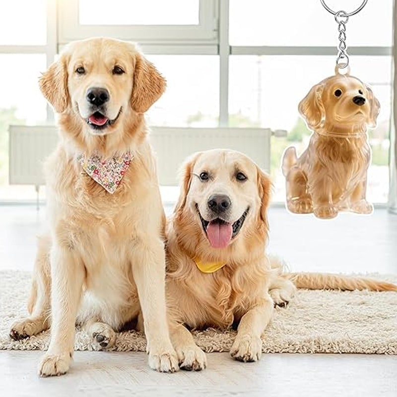Un mignon porte-clés en forme de chiot pour stocker des poils