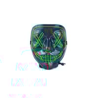 Halloween scary ghost face LED light mask