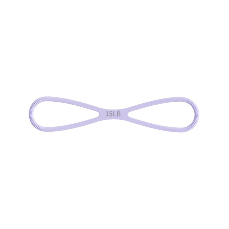 New 8-Shaped Silicone Resistance Band with Massage Grip
