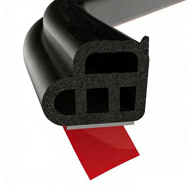 Automotive B-Type Double-Layer Soundproofing Seal Strip