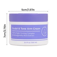 Armcrème voor vormgeving en toning