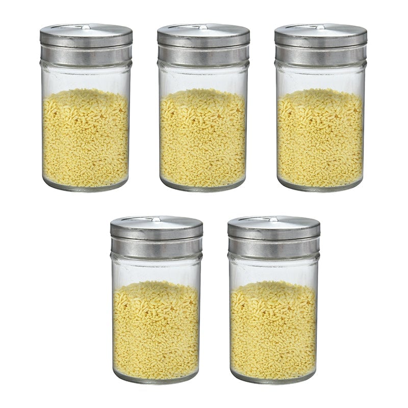 Glass Spice Jars Set