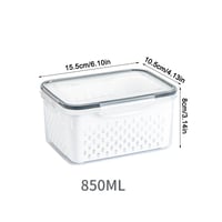 Food Storage Containers for Fridge with Removable Colander