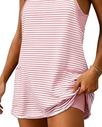 Striped Sleeveless Camisole Casual Jumpsuits