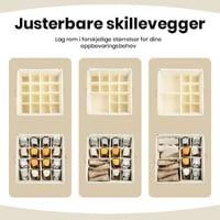 Sammenleggbar Skoorganiseringsboks med Gjennomsiktig Lokk