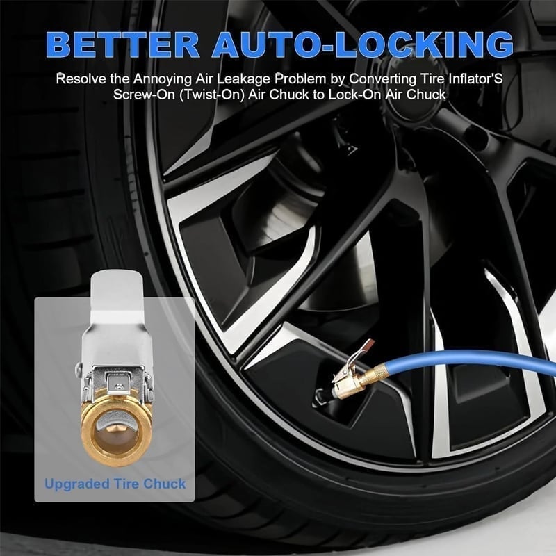 Tire Air Chuck with Clip Adapter