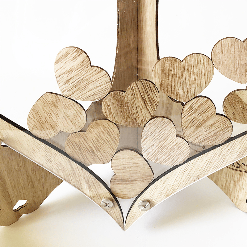 houten hart ornament