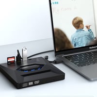 7-in-1 Externes USB-DVD-Laufwerk & Blu-ray-Player