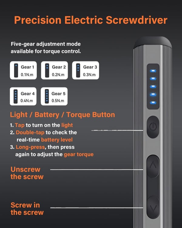 52-in-1 Electric Screwdriver Set