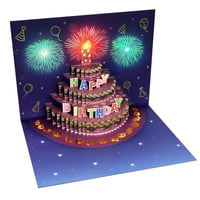Glückwunschkarte zum Geburtstag mit Pop-up