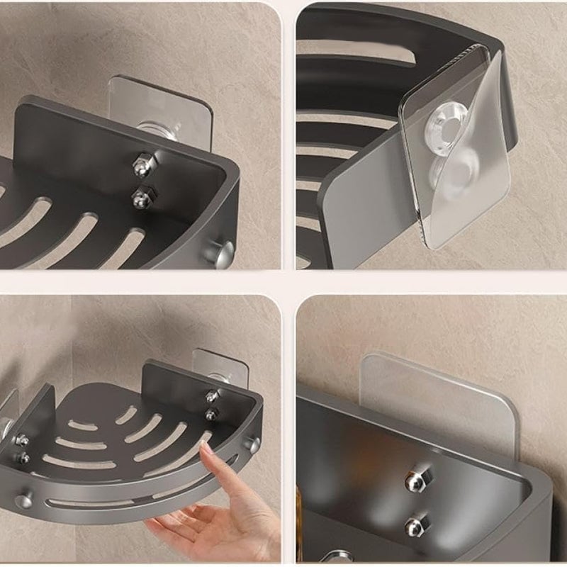 Sakerplus No-Drill Bathroom Corner Shelf