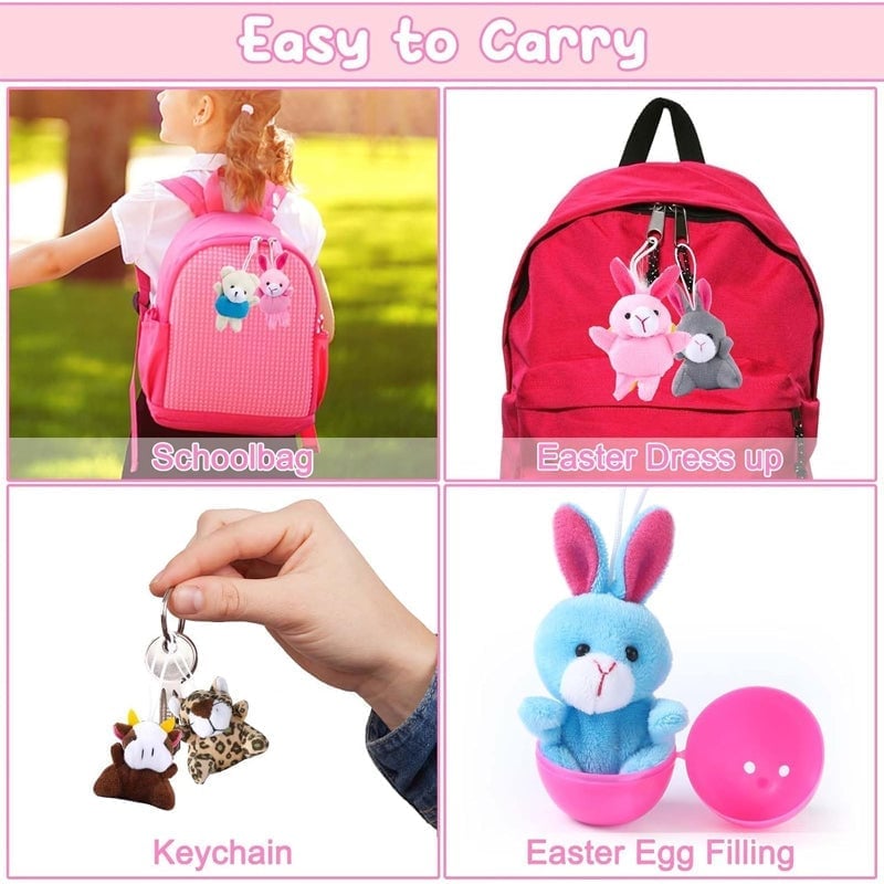 Prefilled Easter Eggs, Filled with Plush Animal Toys(28 pcs/set)