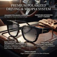 Polarized Square Sunglasses with Wrap-Around Design
