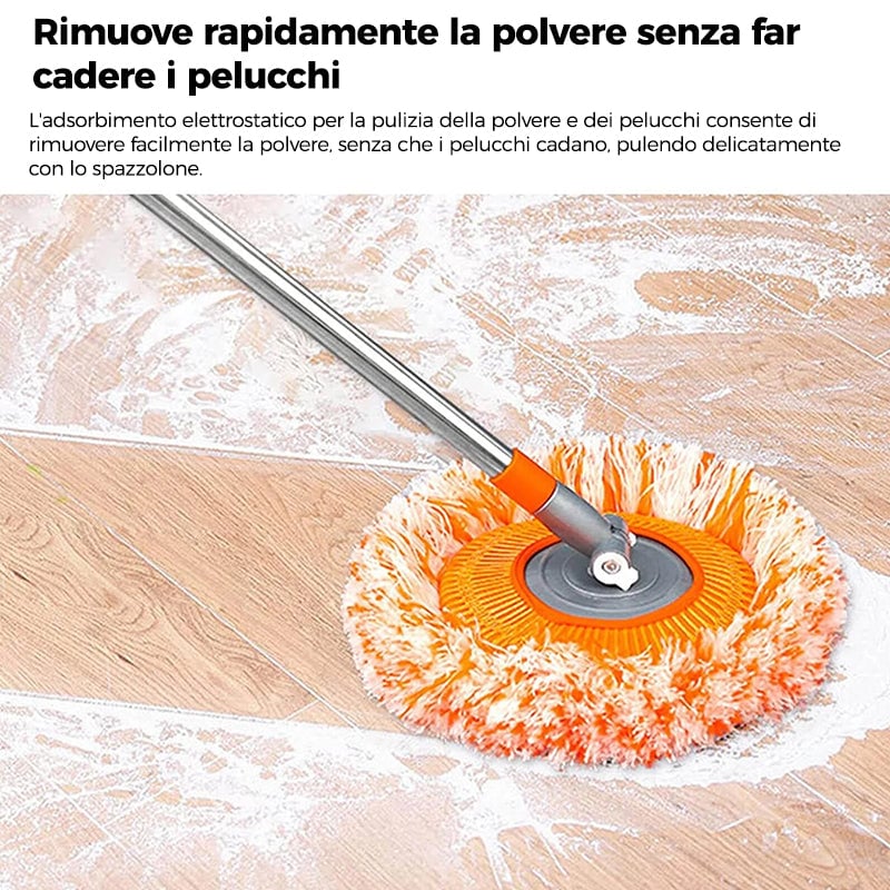 Scopa telescopica per la rimozione della polvere
