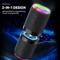 2-in-1 magnetischer teilbarer Bluetooth-Lautsprecher