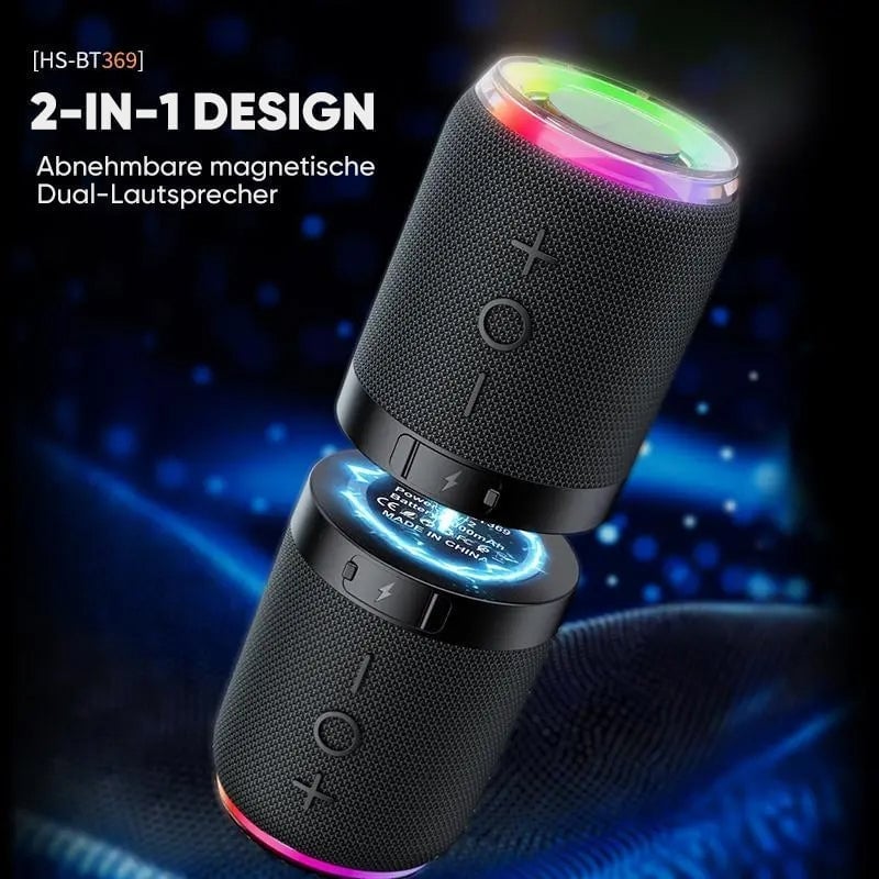 2-in-1 magnetischer teilbarer Bluetooth-Lautsprecher