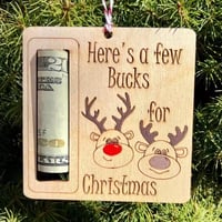 Christmas Wooden Money Holder Gift