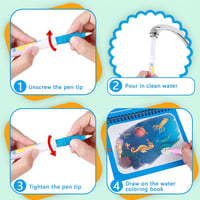 Magic Water Coloring Book（18.3*14.8cm/7.20*5.83in）