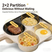 Thickened Deepened Four-hole Egg Frying Pan