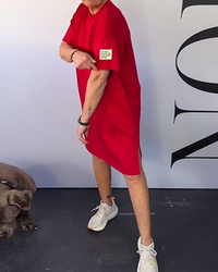 Round Neck Casual Short Sleeve Simple Dress