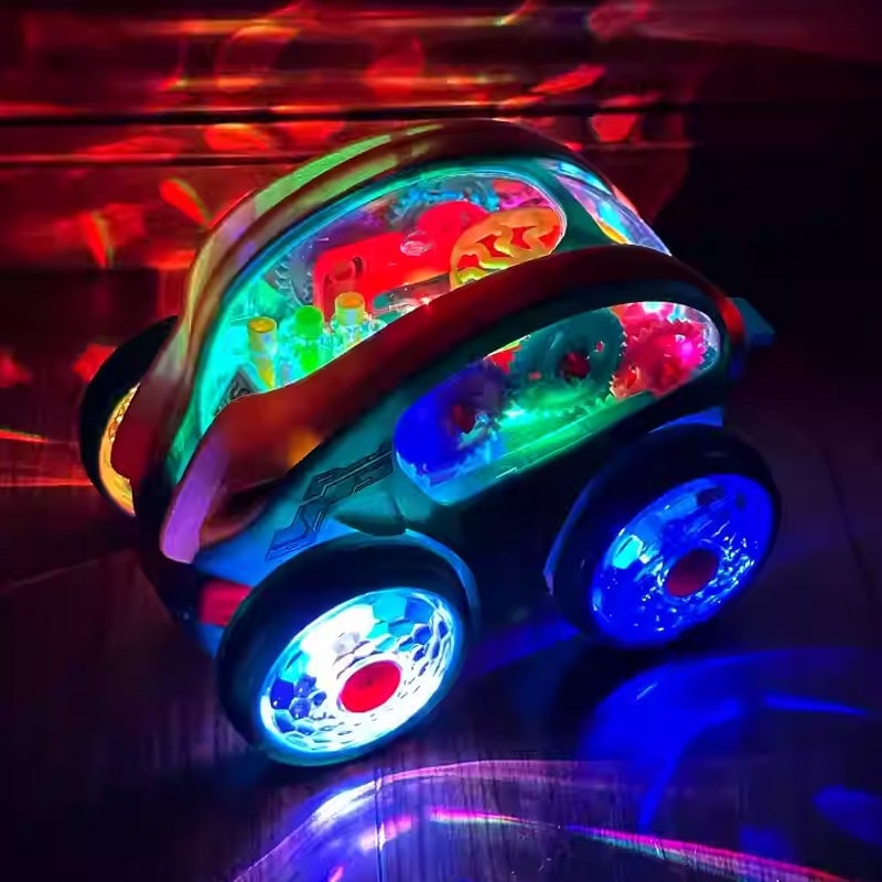 Electric Gear Music Light-Up Universal Light Bil Flygplan Leksaker