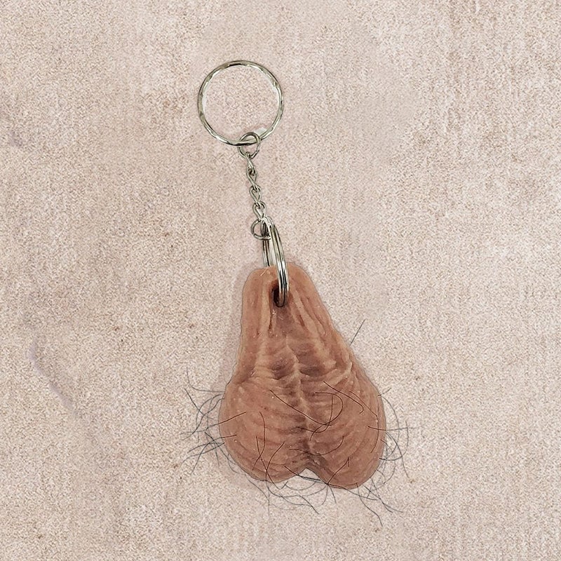 Grappige harige sleutelhanger