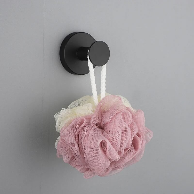 Crochet métallique adhésif étanche pour peignoir et serviette de bain