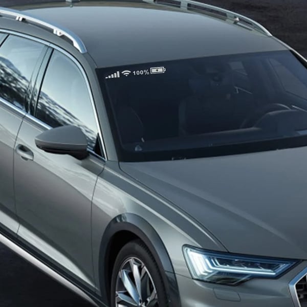 Batterisignal reflekterende klistermærke