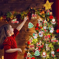 Sakerplus® 12 Pcs Diamond Art Christmas Ornaments