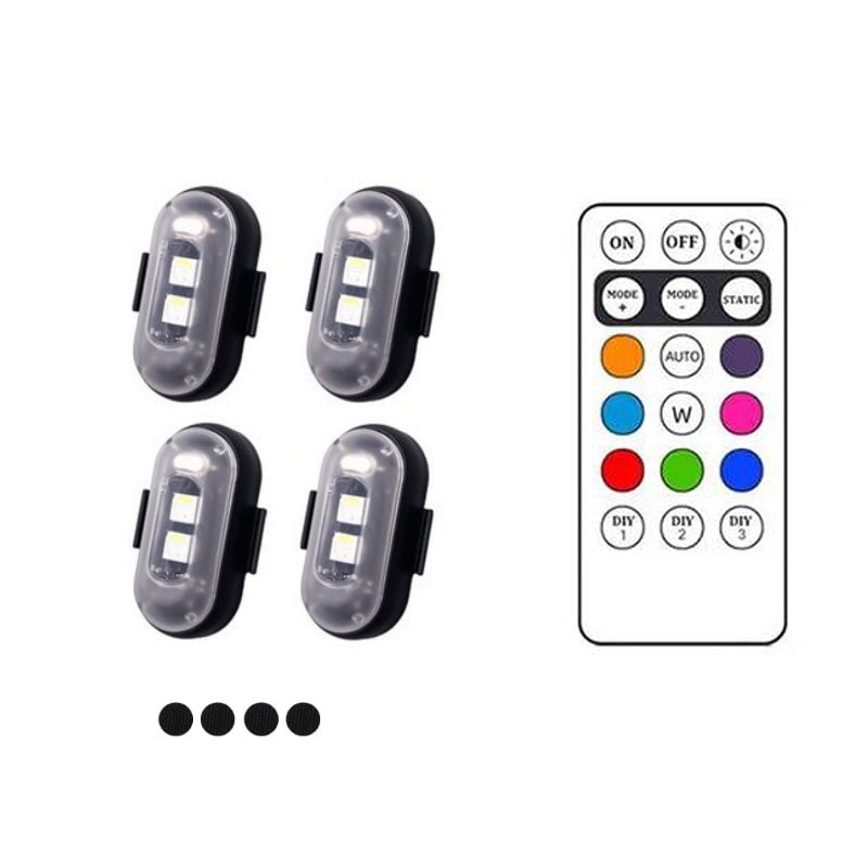 4 light with wireless remote