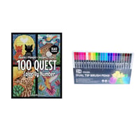100 SPEURTOCHT Kleur op nummer boek