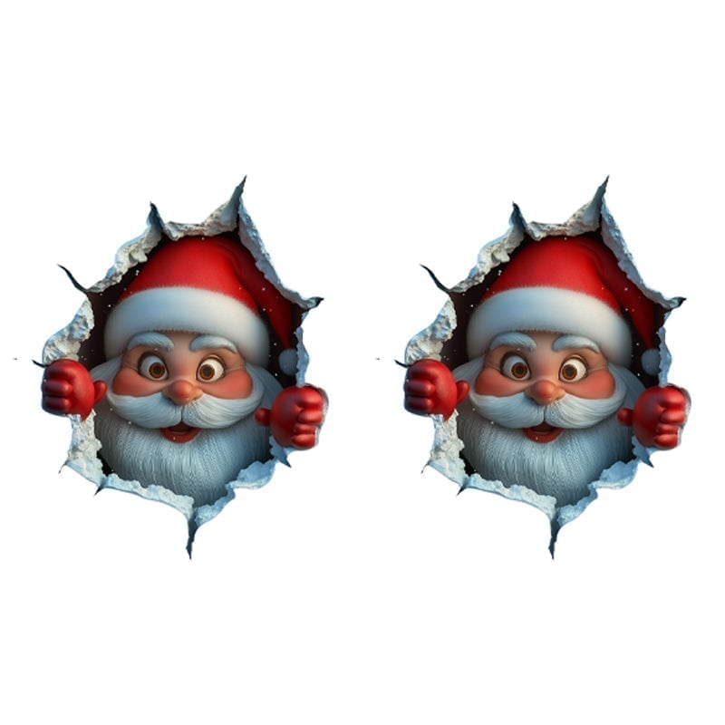 Weihnachtsmann-Wandtattoo-Set